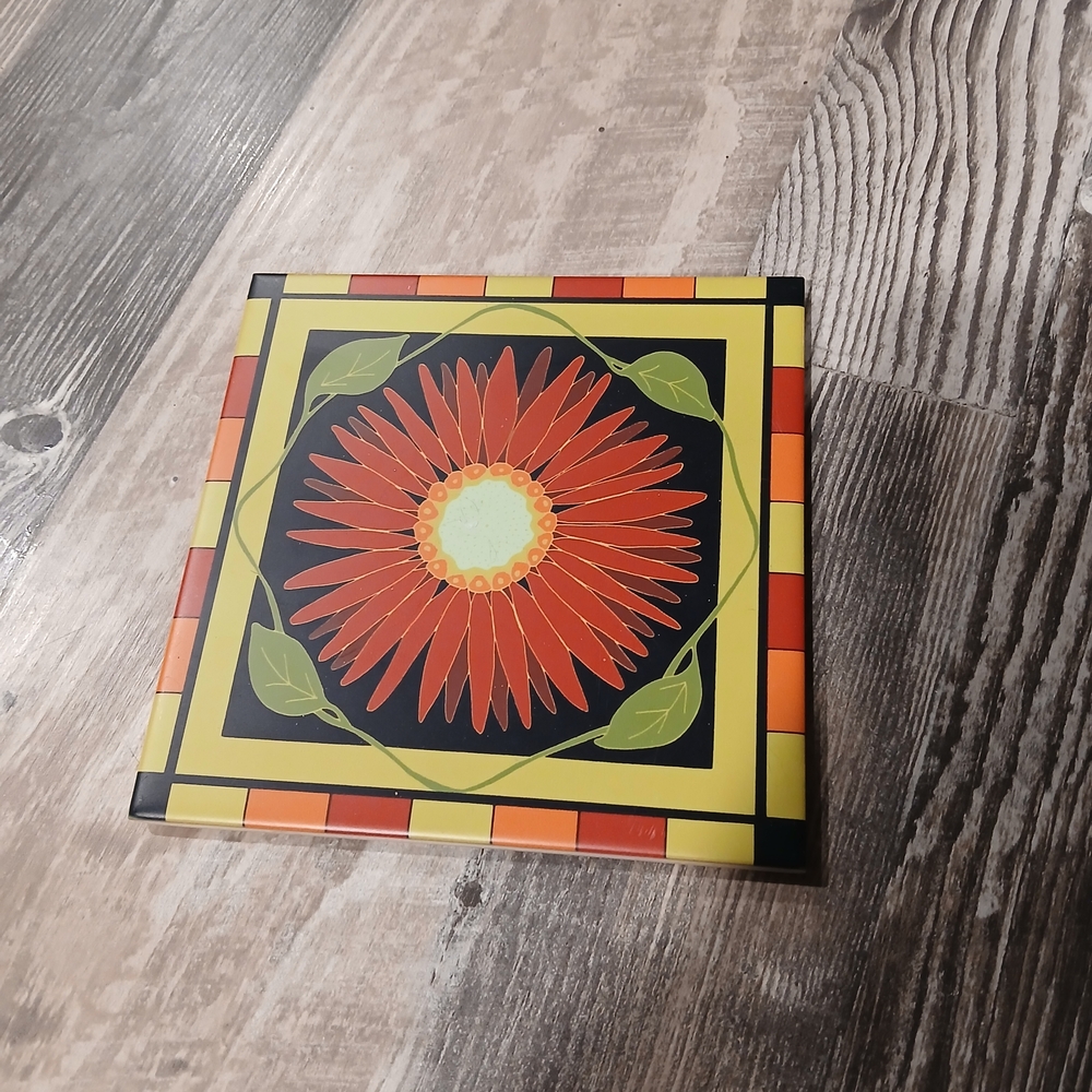 Sunflower Mosaic Tile Coaster